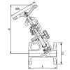 Stainless steel WTA free flow valve with bellows | KP-712